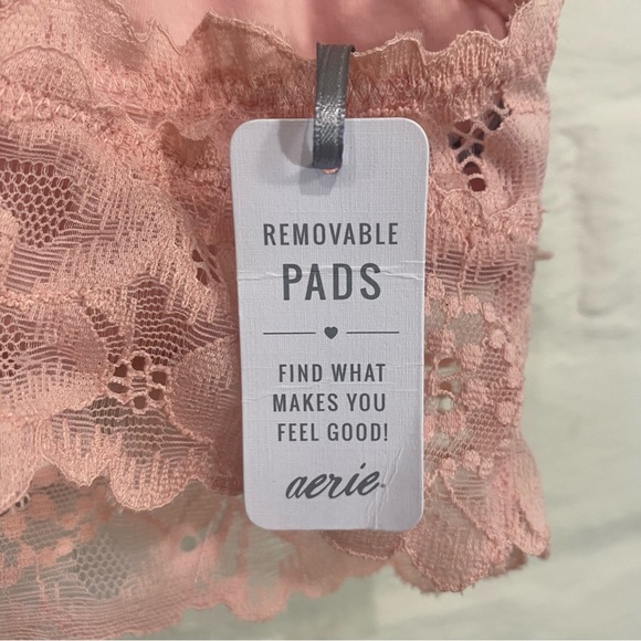 Blush Pink Aerie Lace Bralette with Removable Pads NWT - Picture 4 of 6